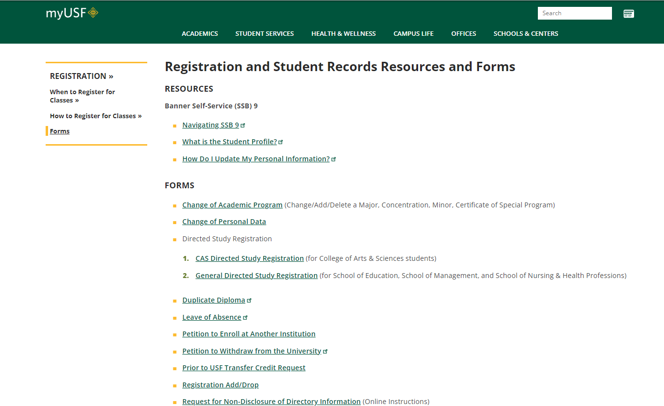 Student Forms
