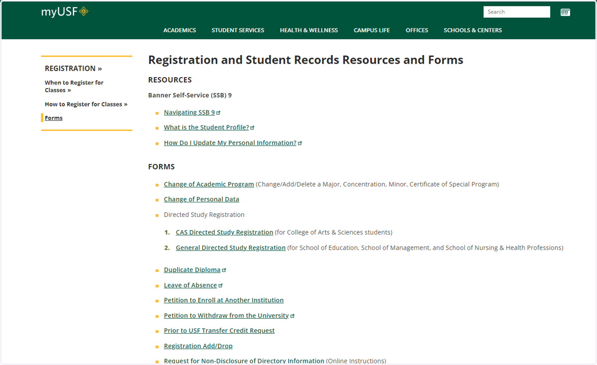 Student Forms
