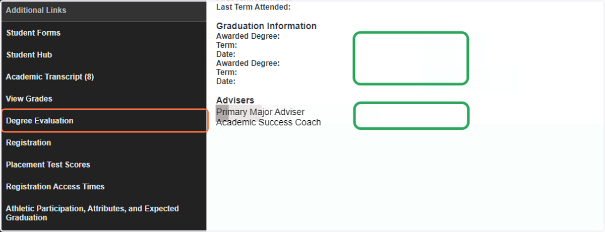 Degree Evaluation