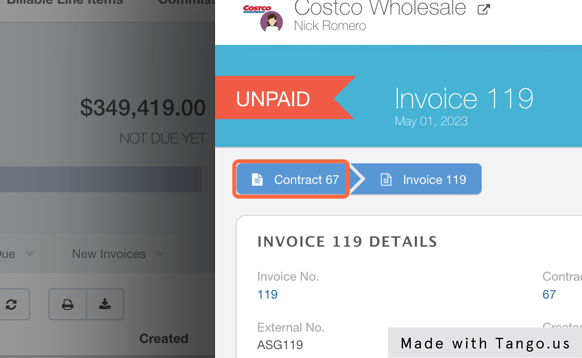 Go back to the contract containing the now un-invoiced item so you can edit the item.