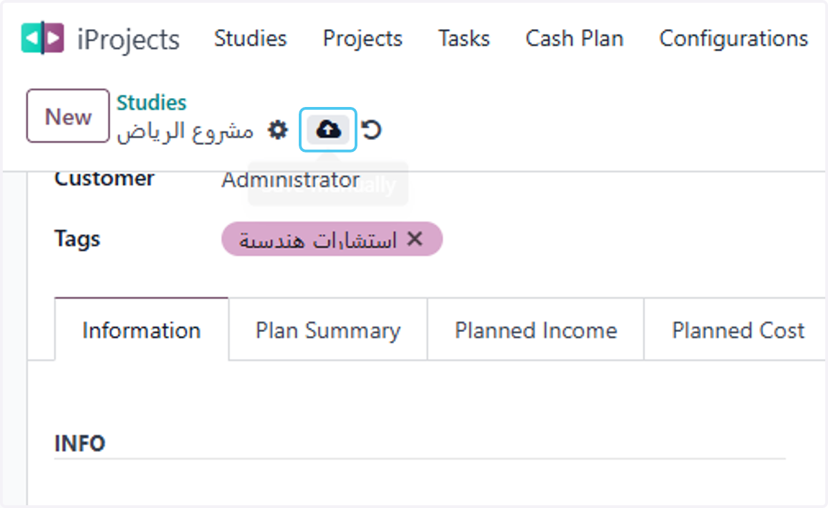 Click on Save manually