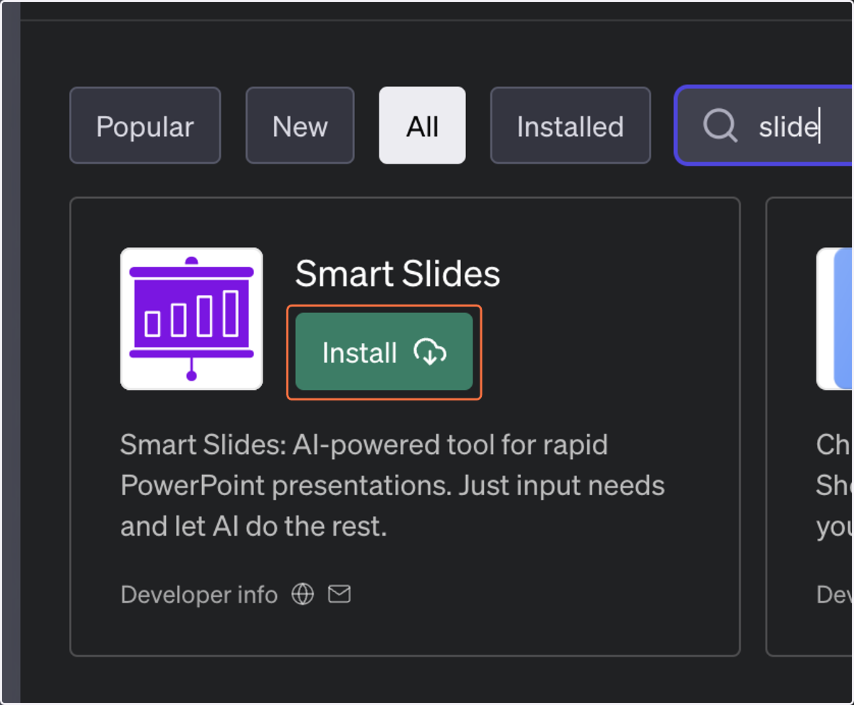 Click on Install