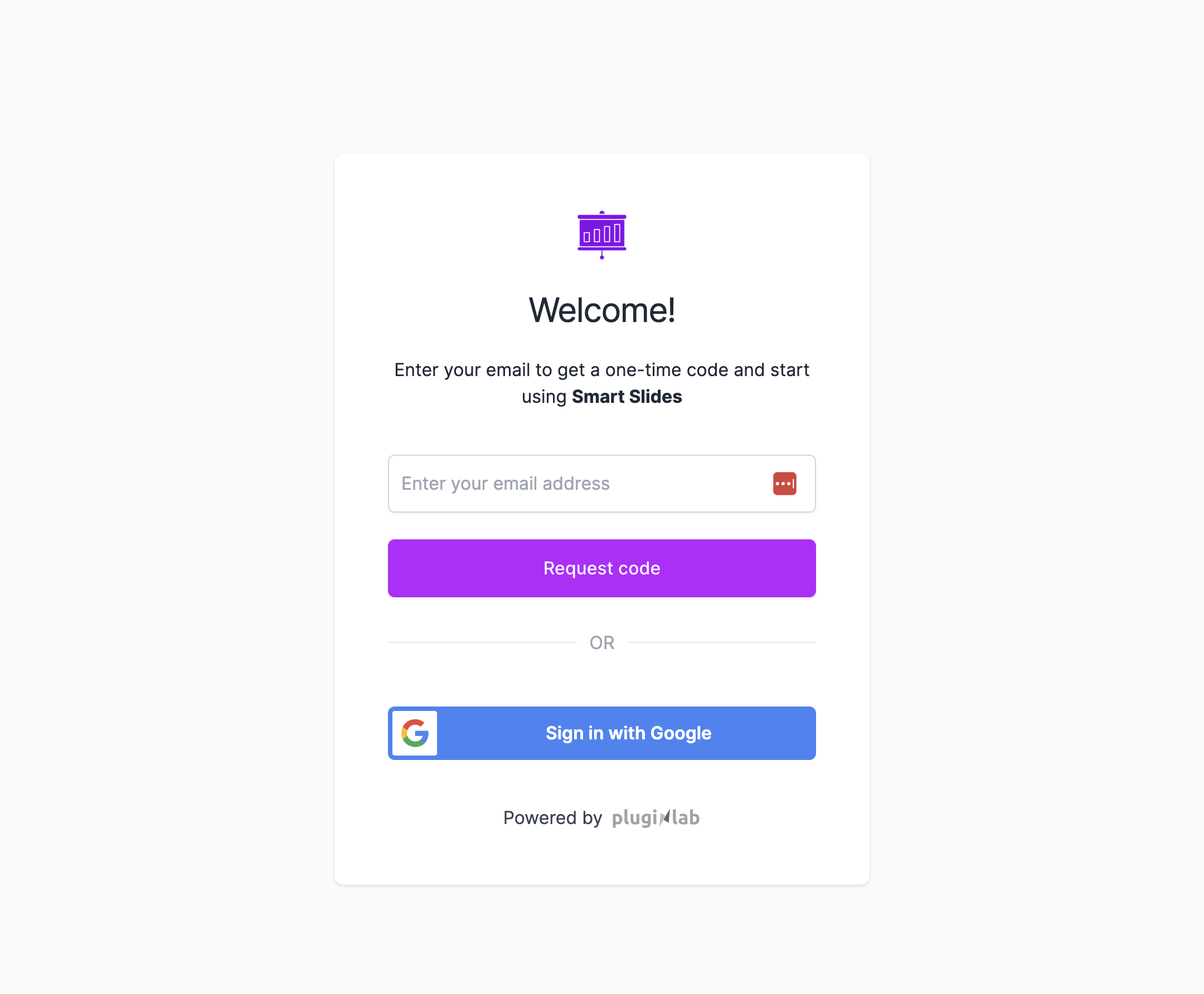 Click on Sign in with Google