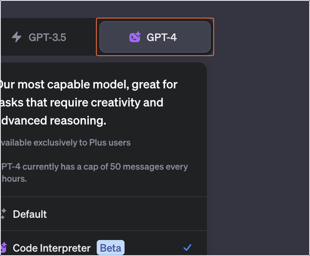 Click on GPT-4
