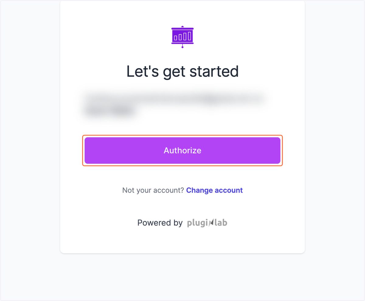 Click on Authorize