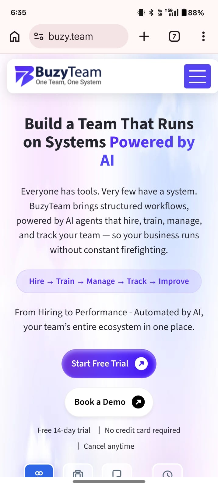 The Help section in the BuzyTeam mobile app provides comprehensive support resources and guidance to help users make the most of the platform.