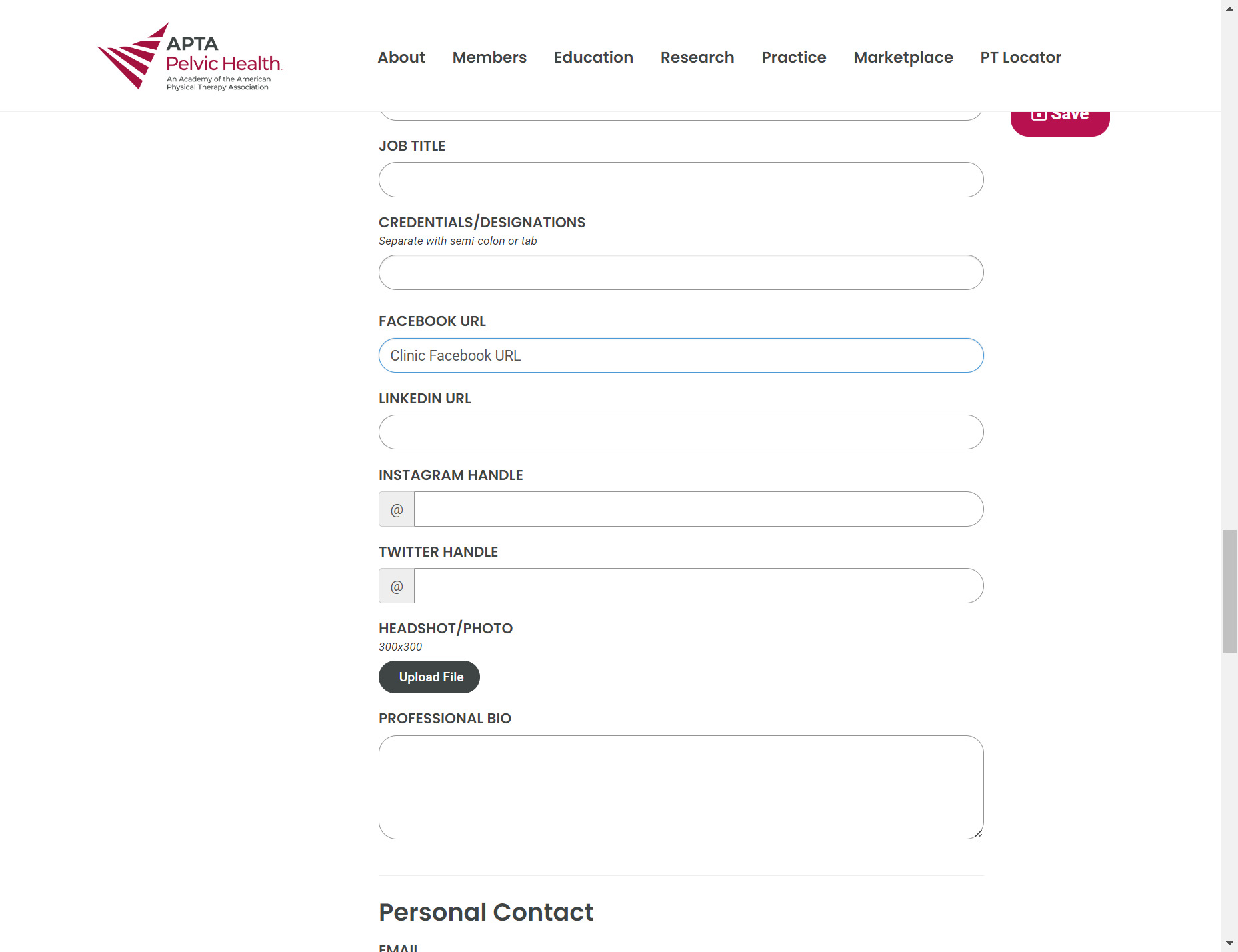 Make sure to upload a Professional Headshot OR upload your employer's or clinic's logo. We recommend adding your professional bio about your education and career background as well as any publications, awards, and achievements. TIP: Use high-resoluti