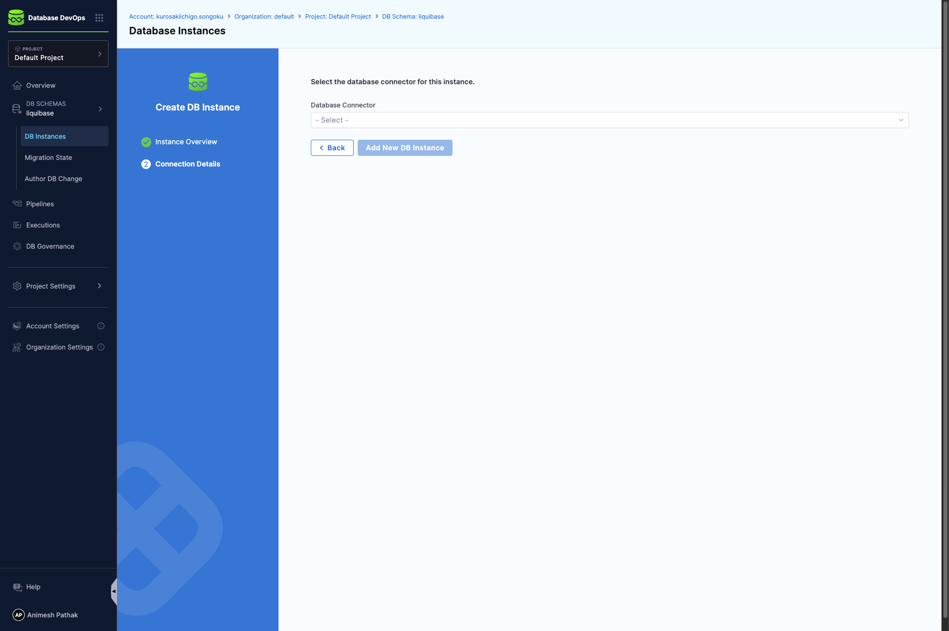 Create the JDBC Connector
