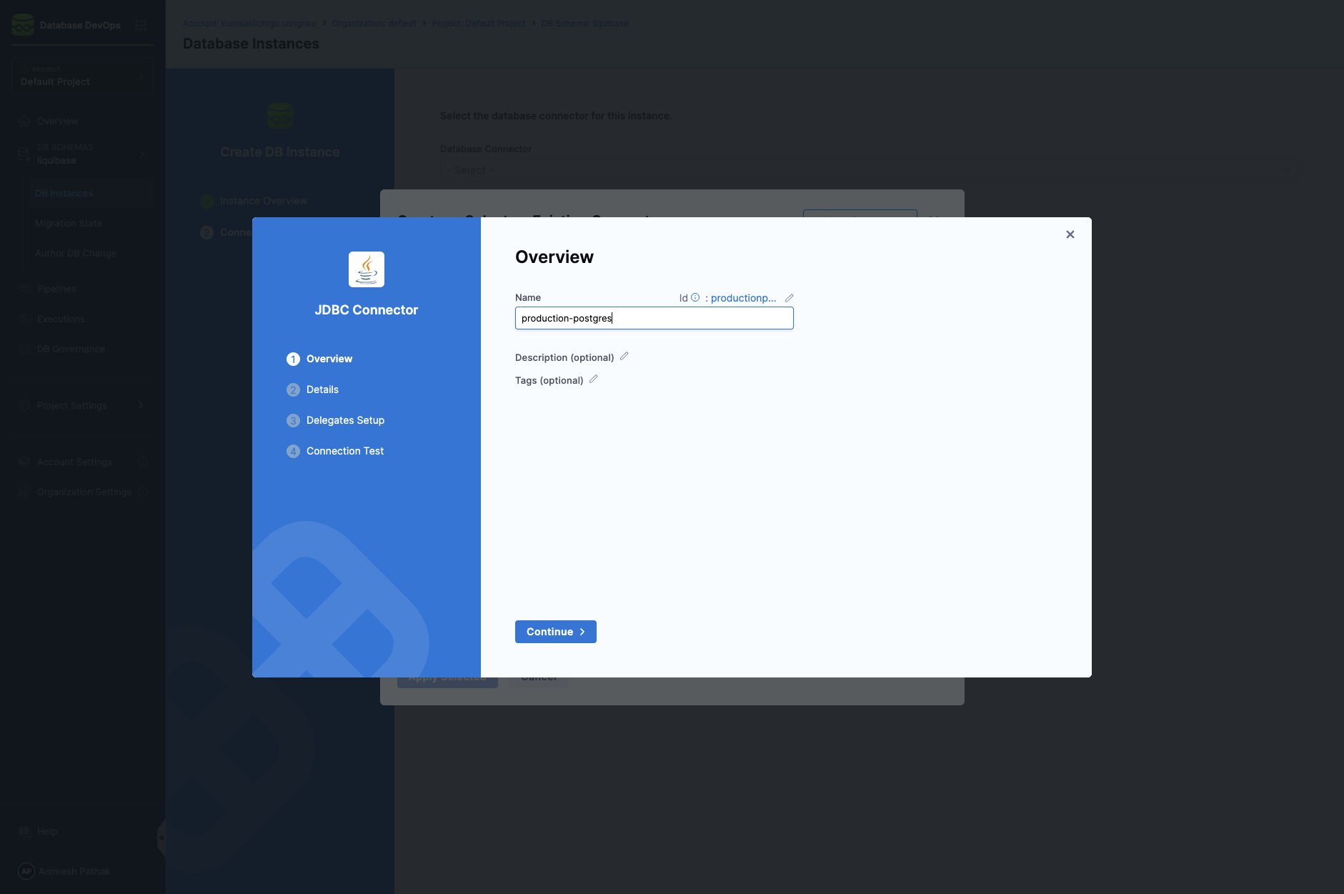 Type in text field