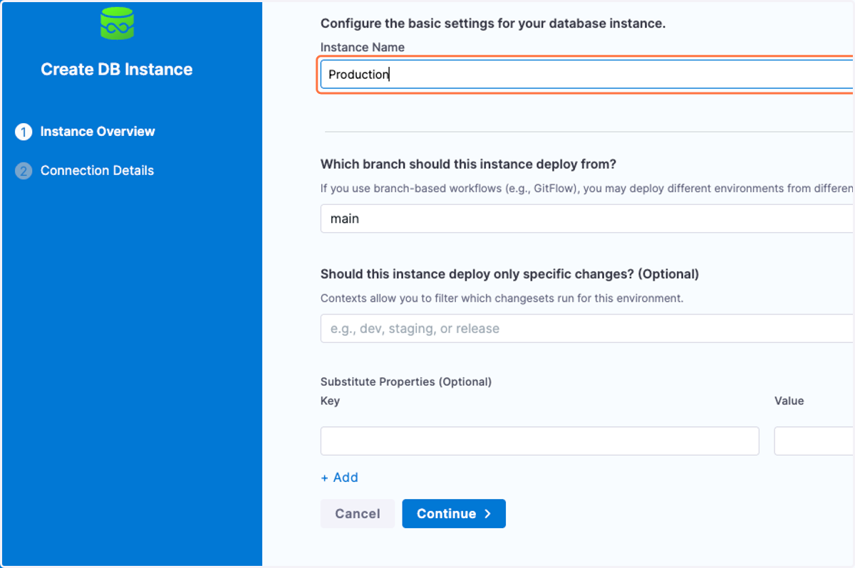 Name of DB Instance