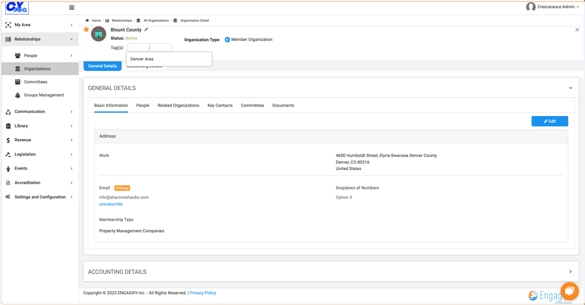 You can choose from the list or type a new one in the text field