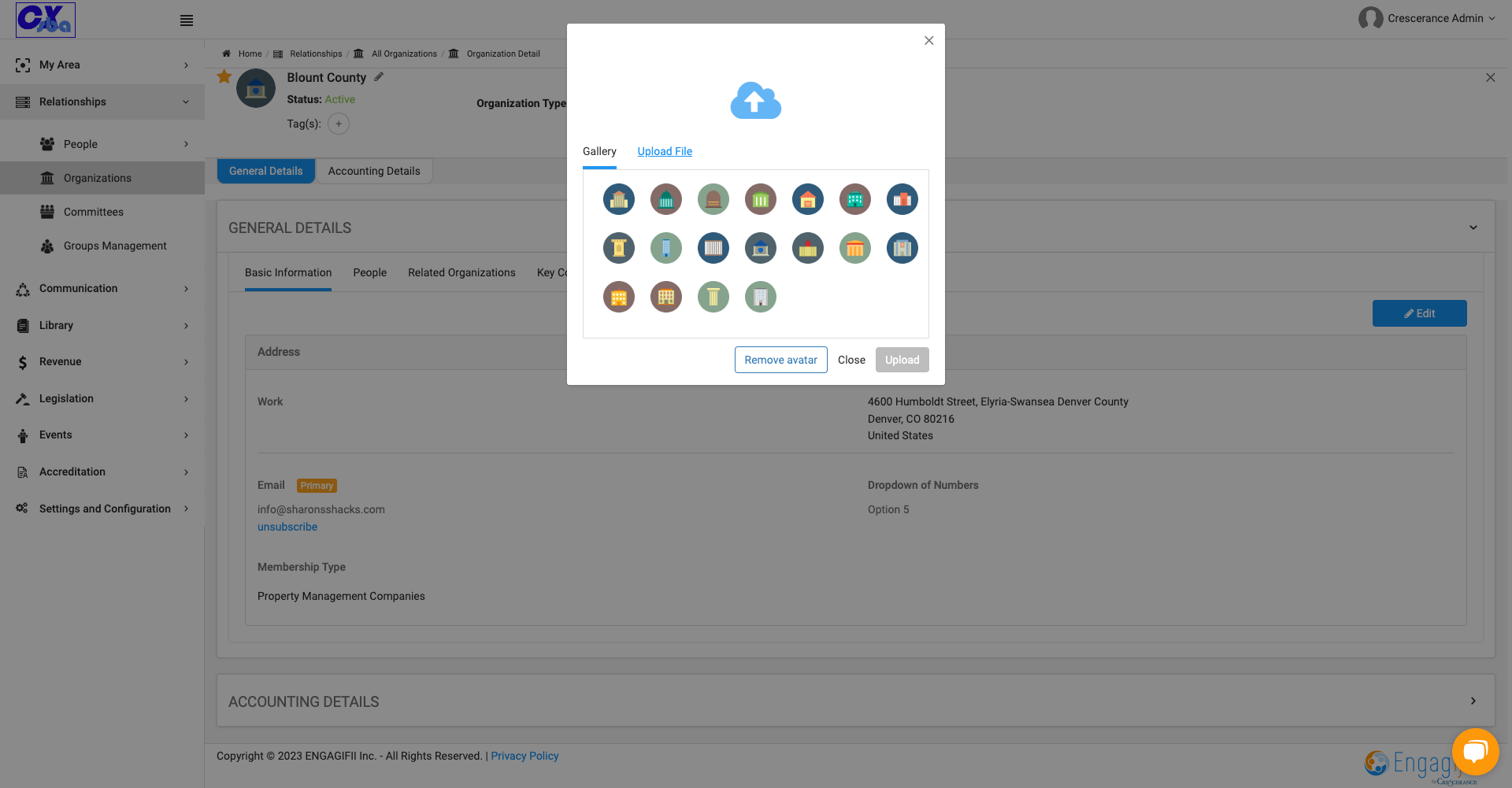 You can choose an avatar or upload your own image