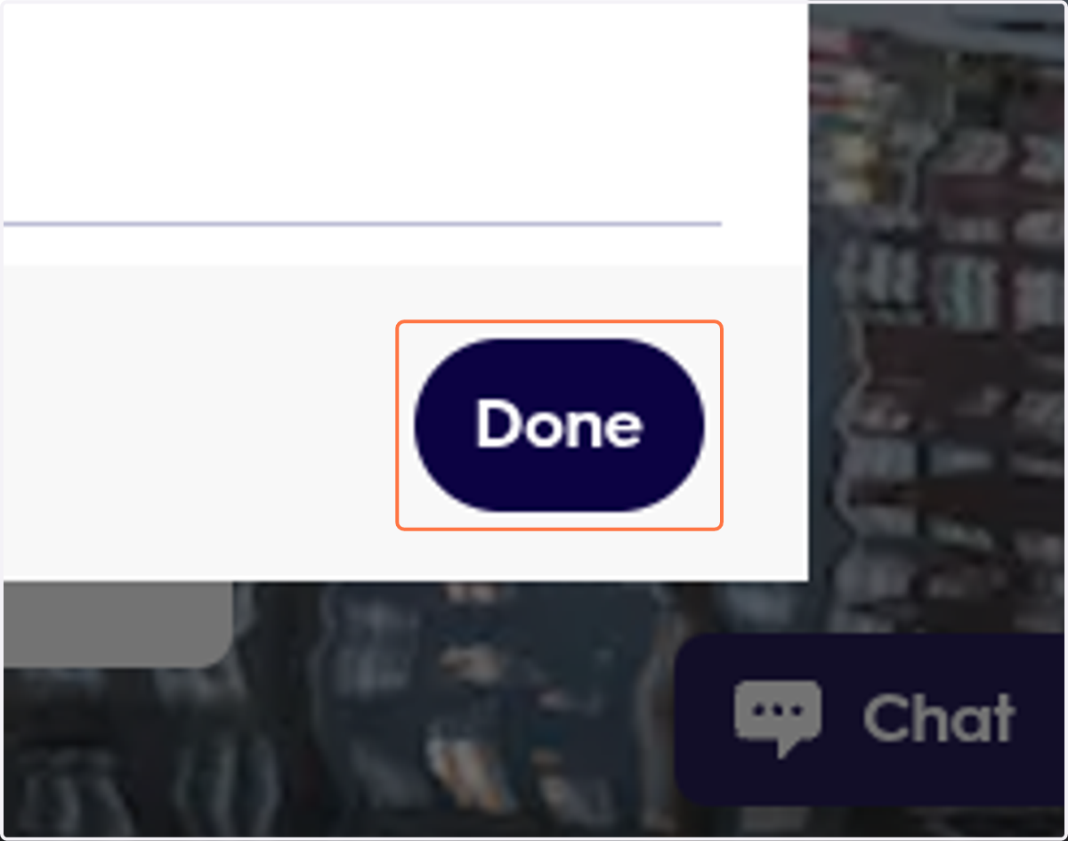 Click on Done