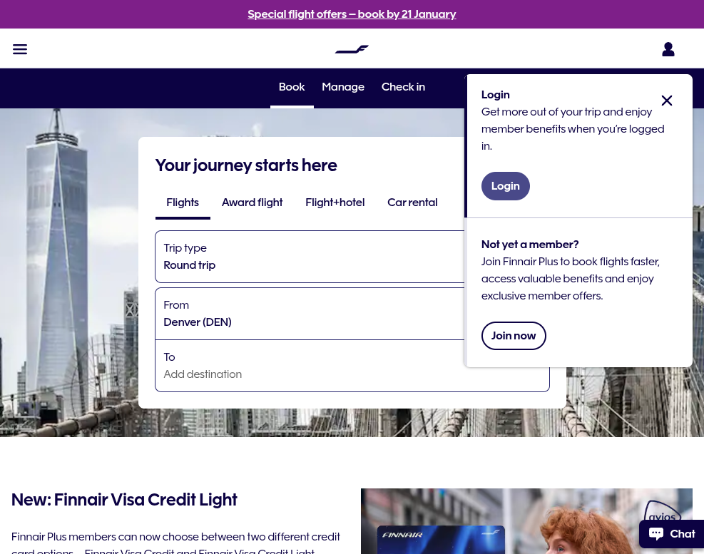 Click on Login