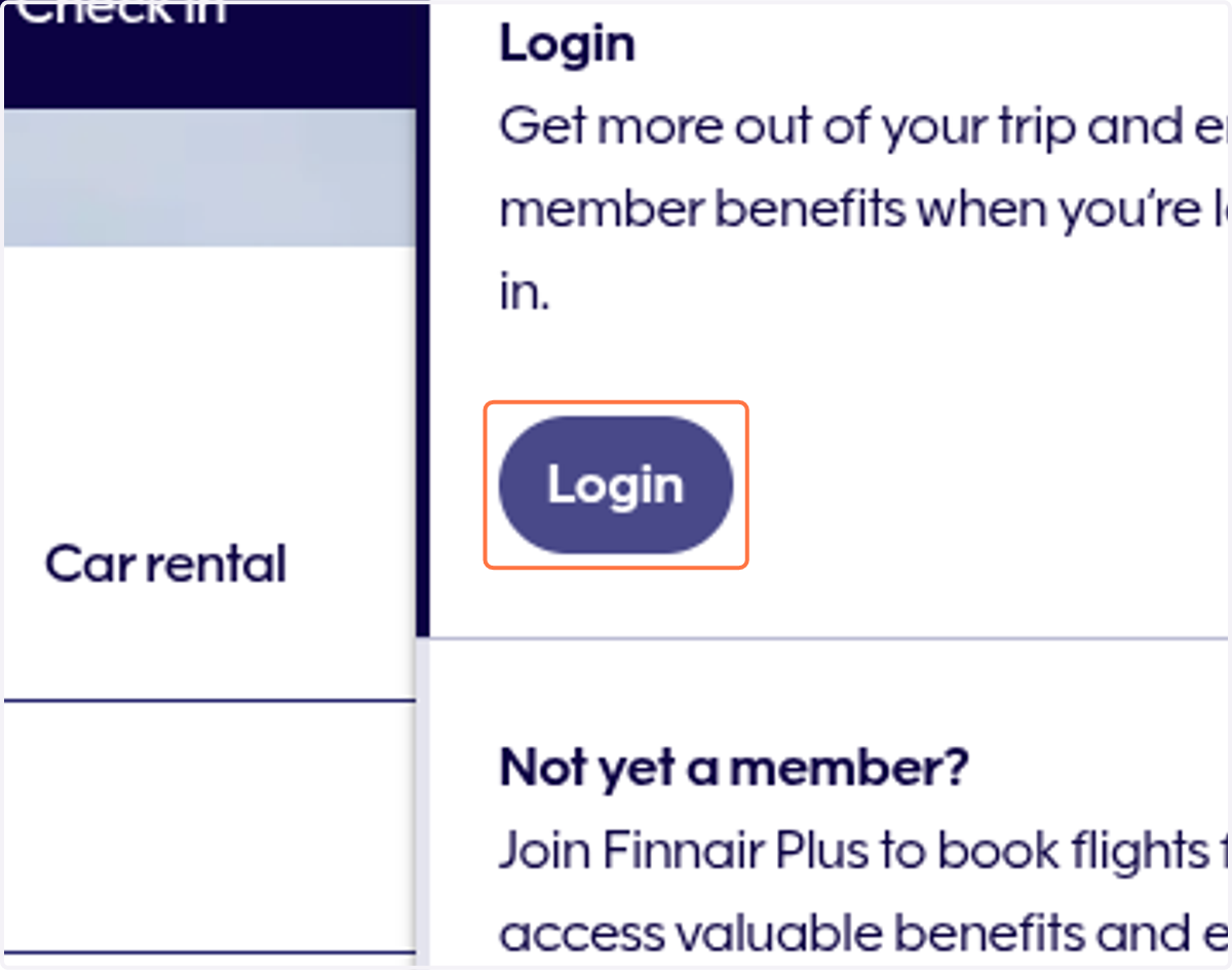 Click on Login