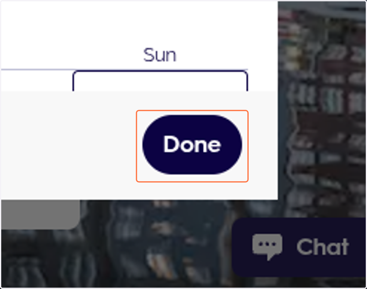 Click on Done