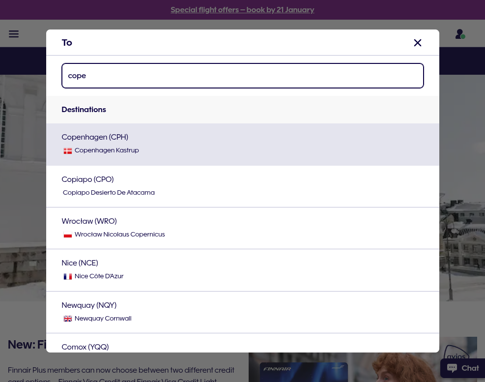 Click on Copenhagen…