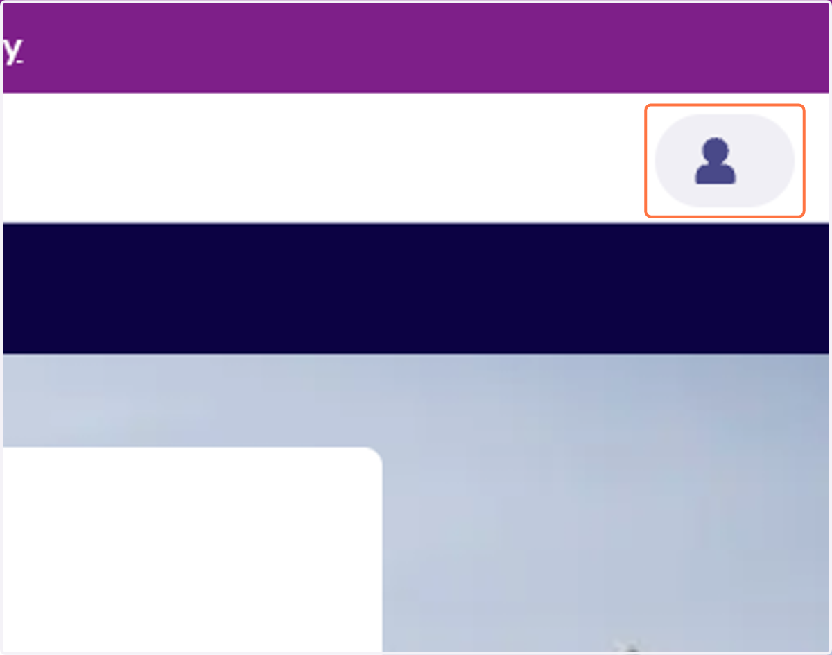 Click on Open the login panel