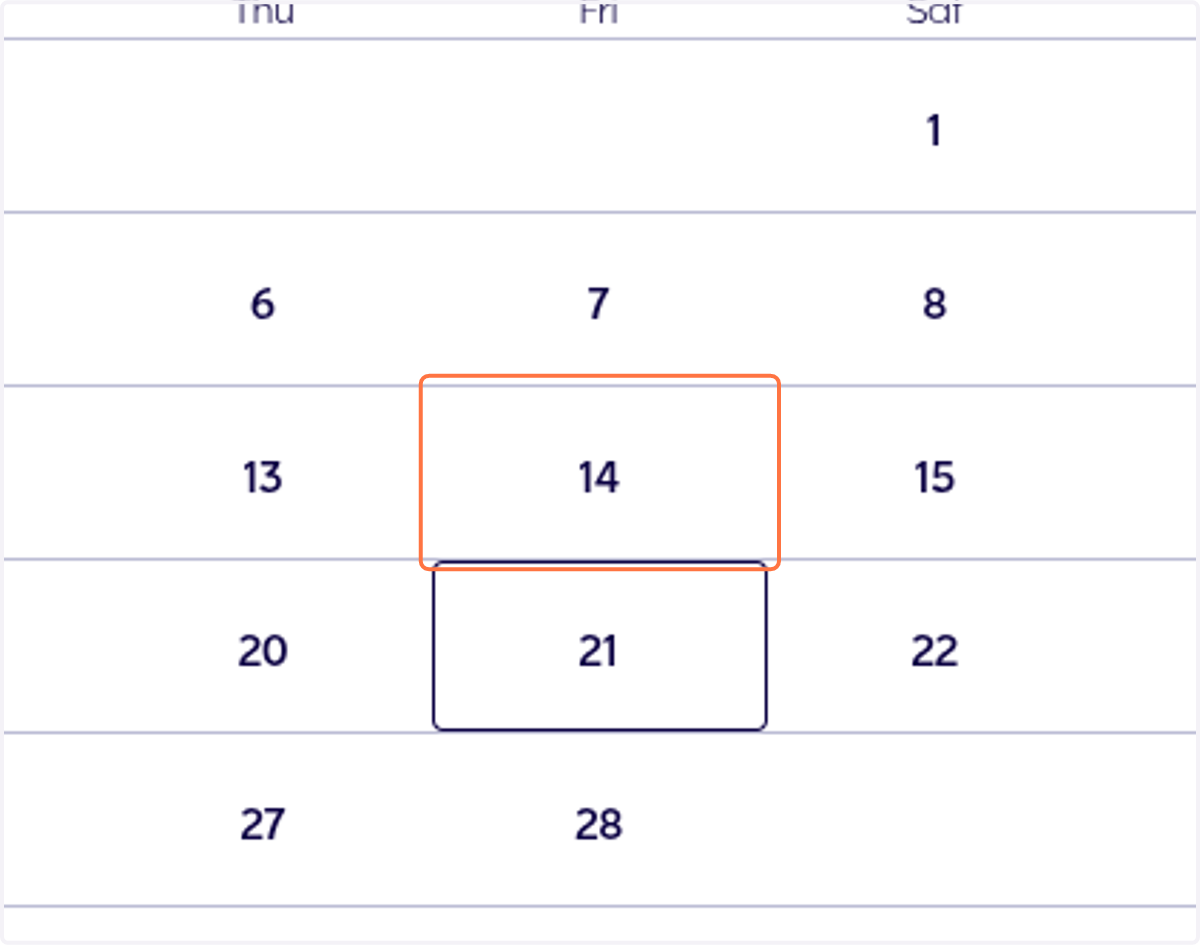 Click on 14