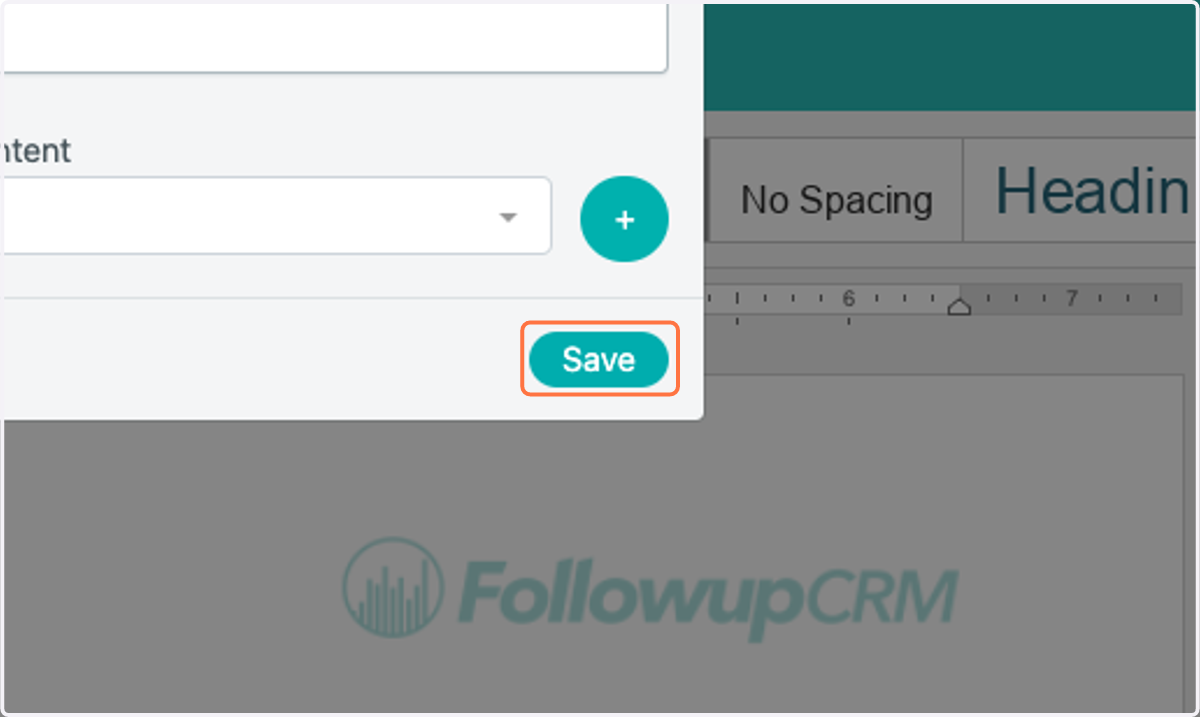 Click on Save