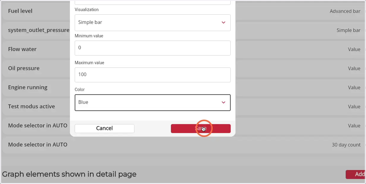 Click 'Save' to add the value component to the Firepack