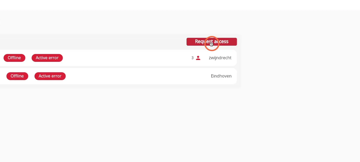 Click on 'Request access'