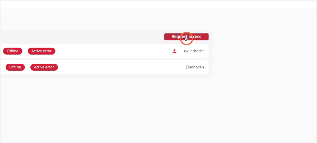 Click on 'Request access'