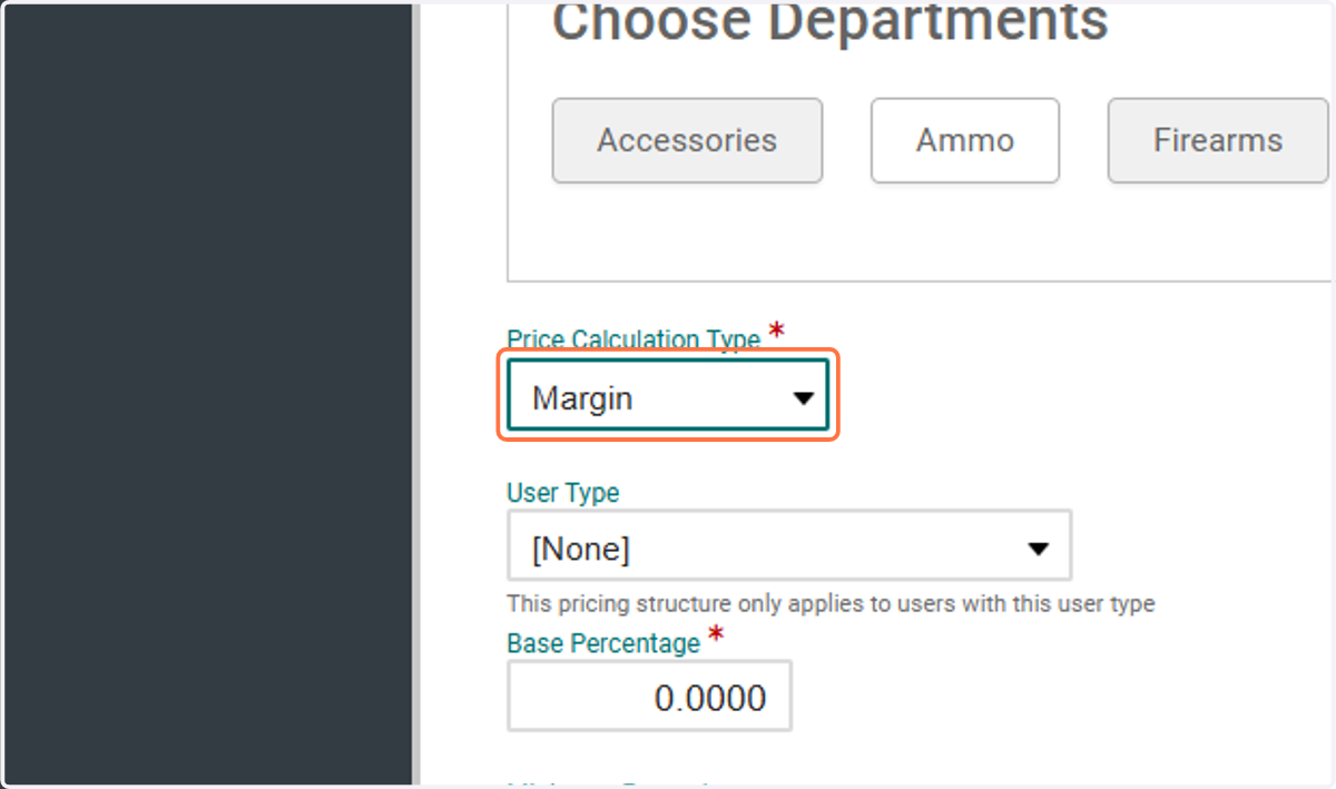 Price Calculation Type