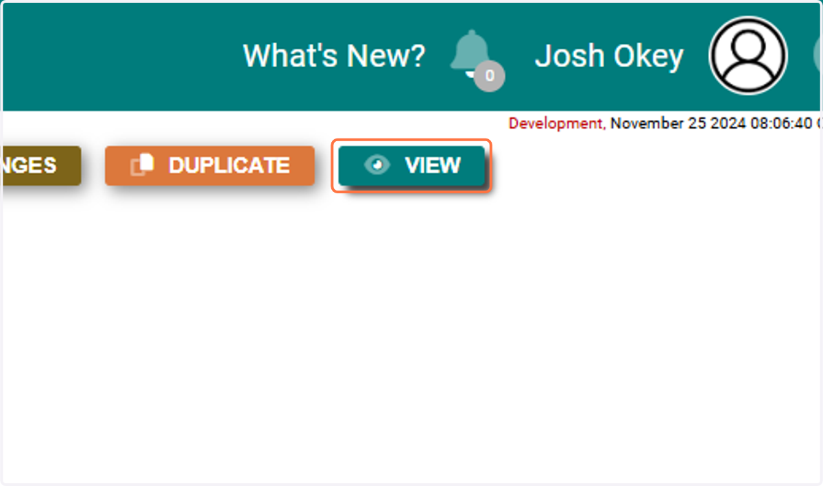 Click on VIEW