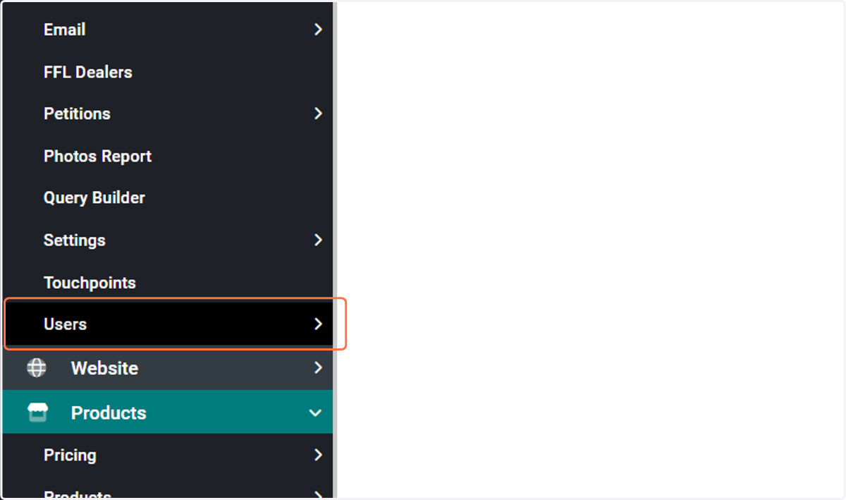 Click on Users