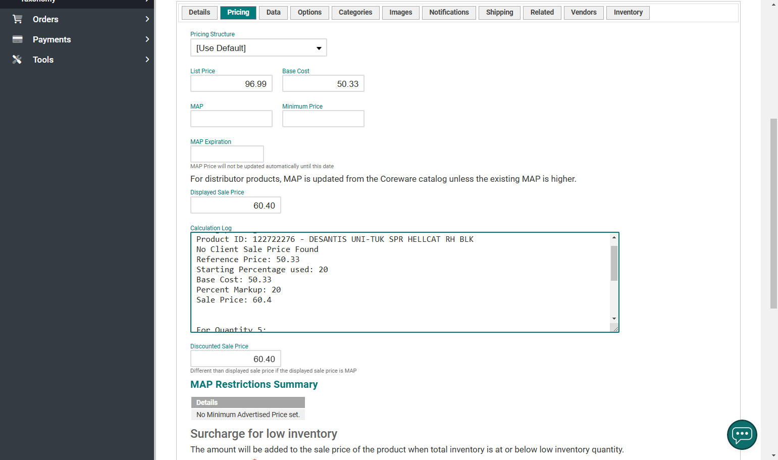 Calculation Log