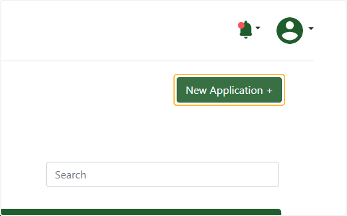 Click on New Application +