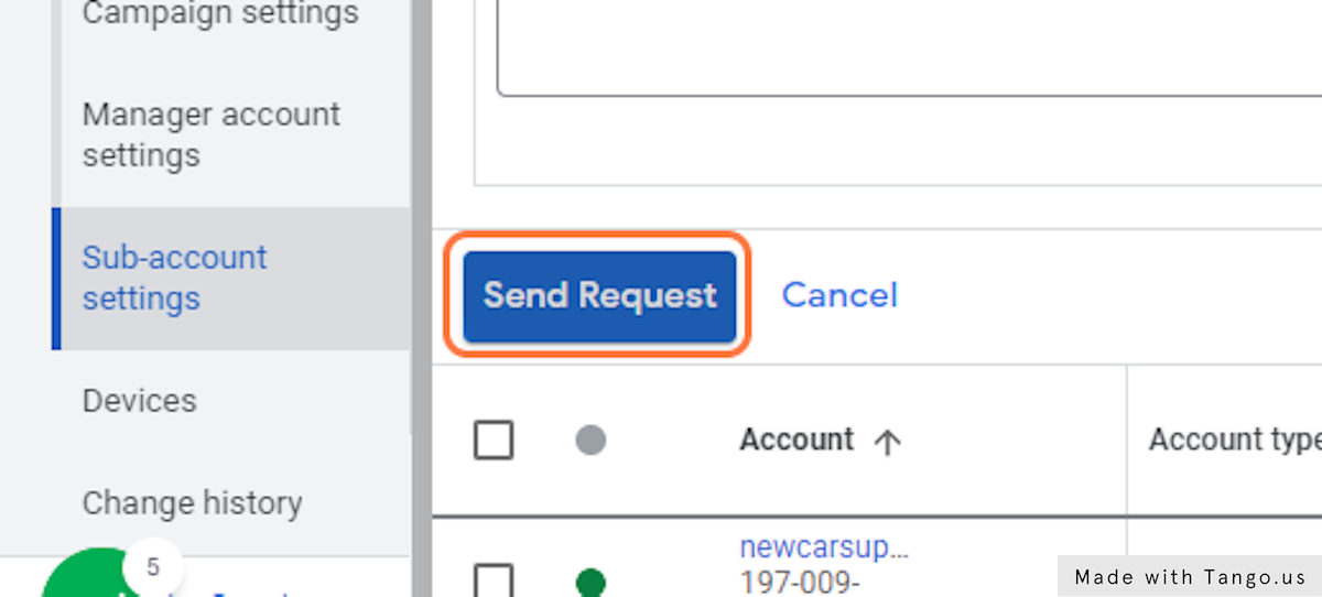 Click on Send Request