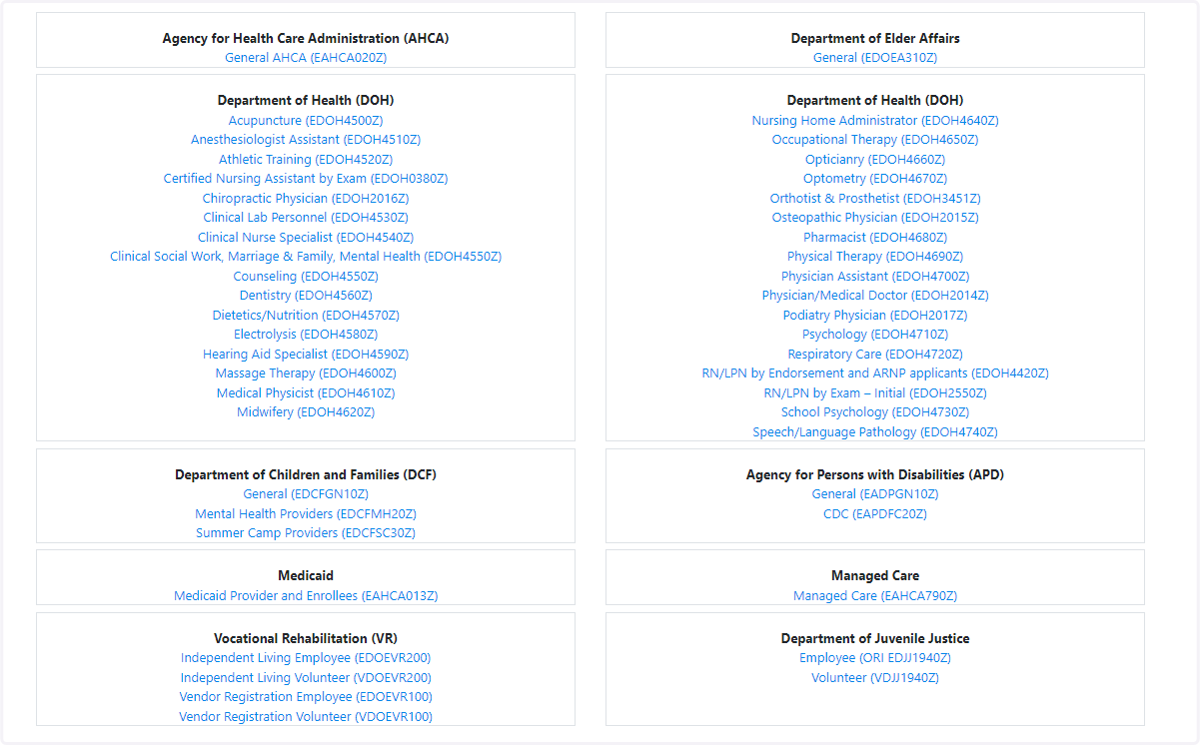 Scroll down and click on your Requesting Agency from the list displayed on the page