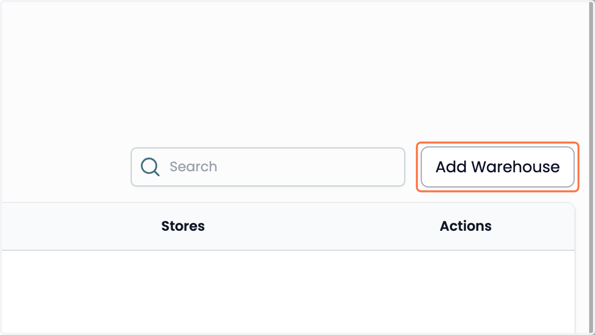 Add Warehouseをクリック