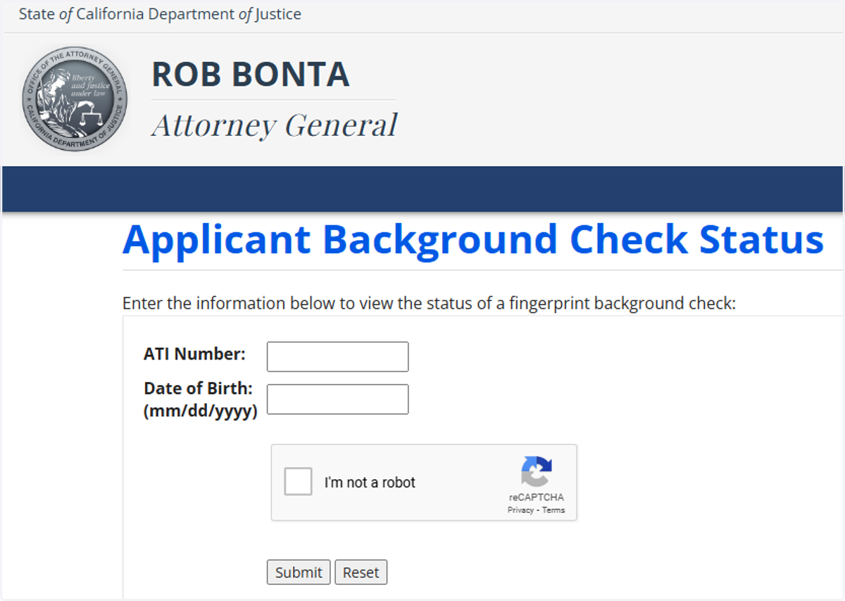 Biometrics4All does not have visibility beyond the submission to Cal-DOJ. Most results are made available to your Requesting Agency in a few days to a week. Please visit DOJ’s website to check on status: