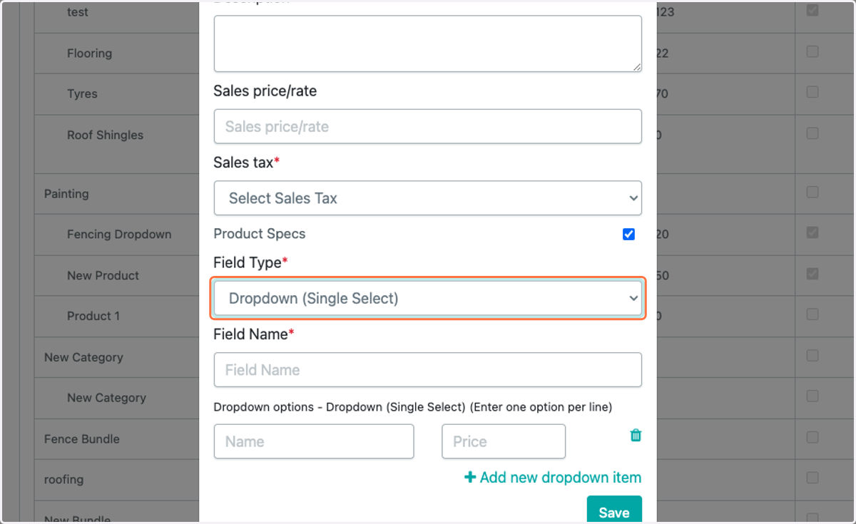 Select Field Type (Single Select, Multi Select, Radio, Text)