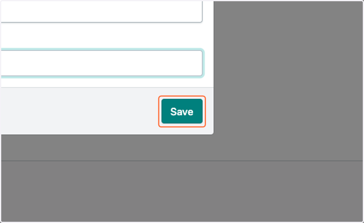 Click on Save