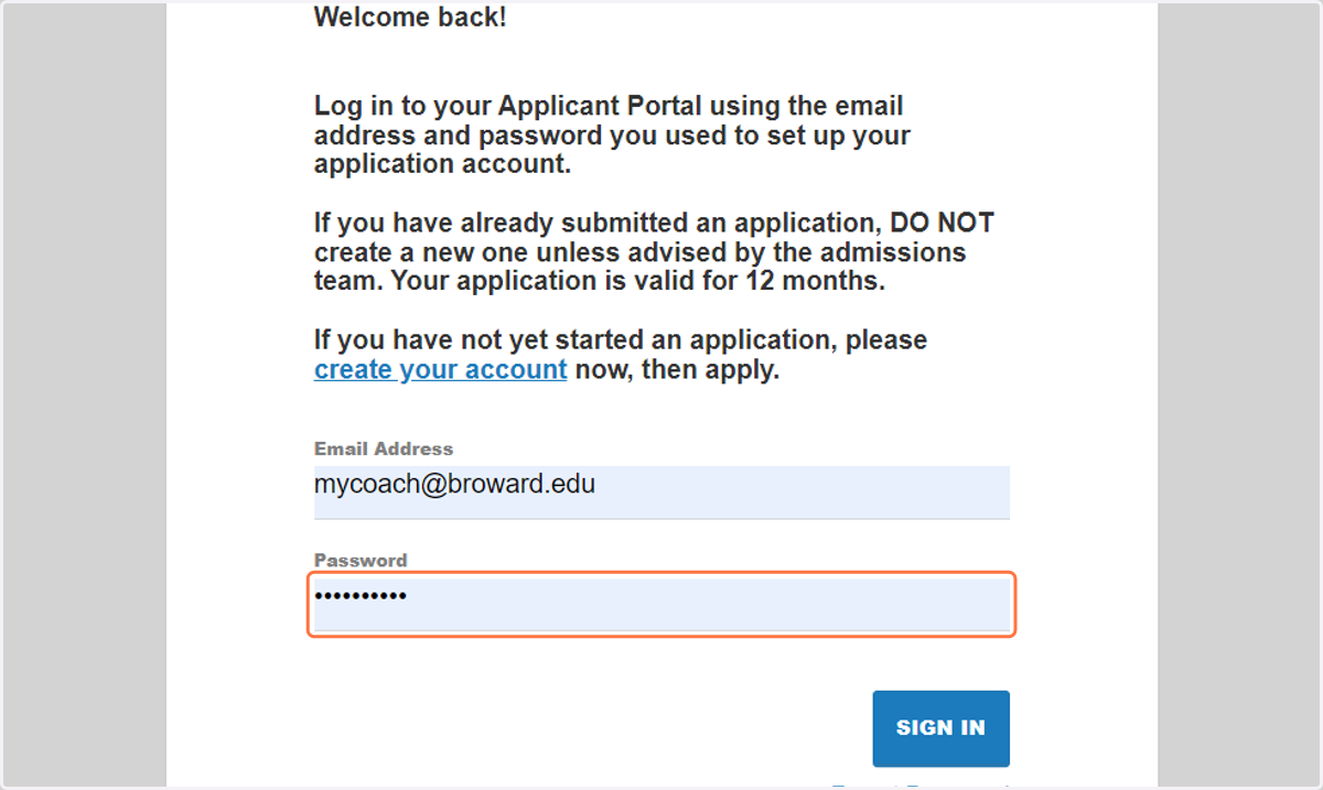 Type password