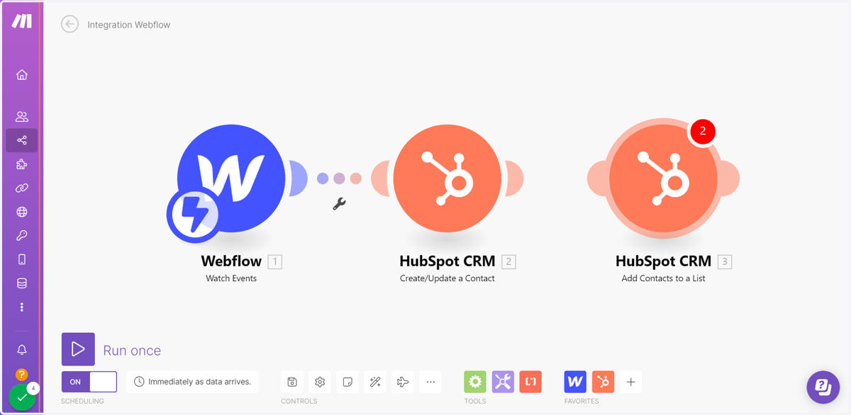 Click the third circle, HubSpot CRM Add Contacts to a List