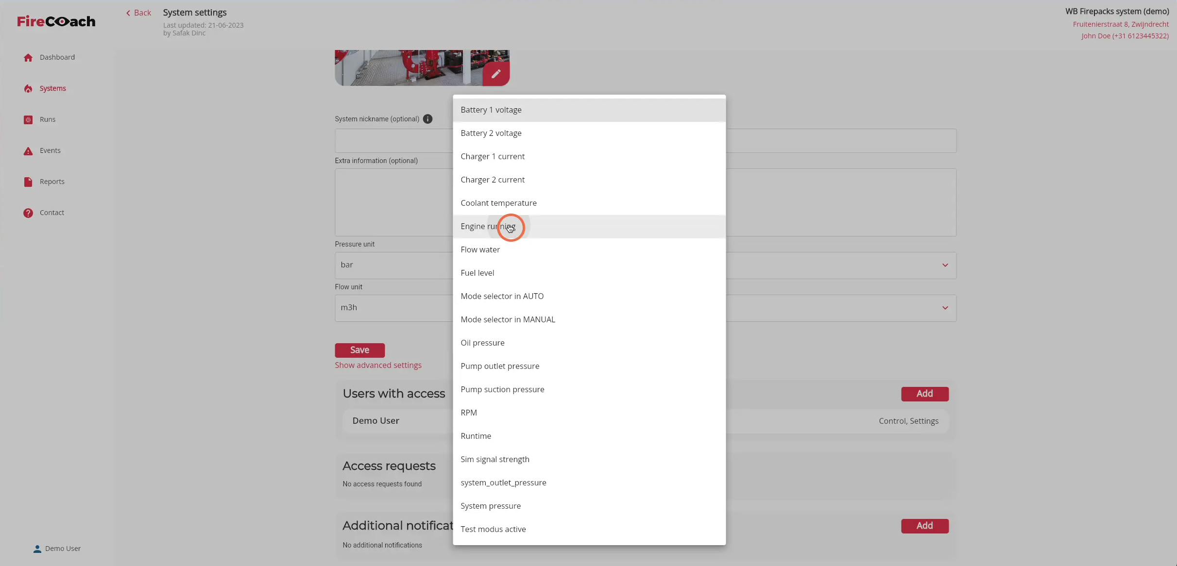 Choose the preferred trigger out of the list