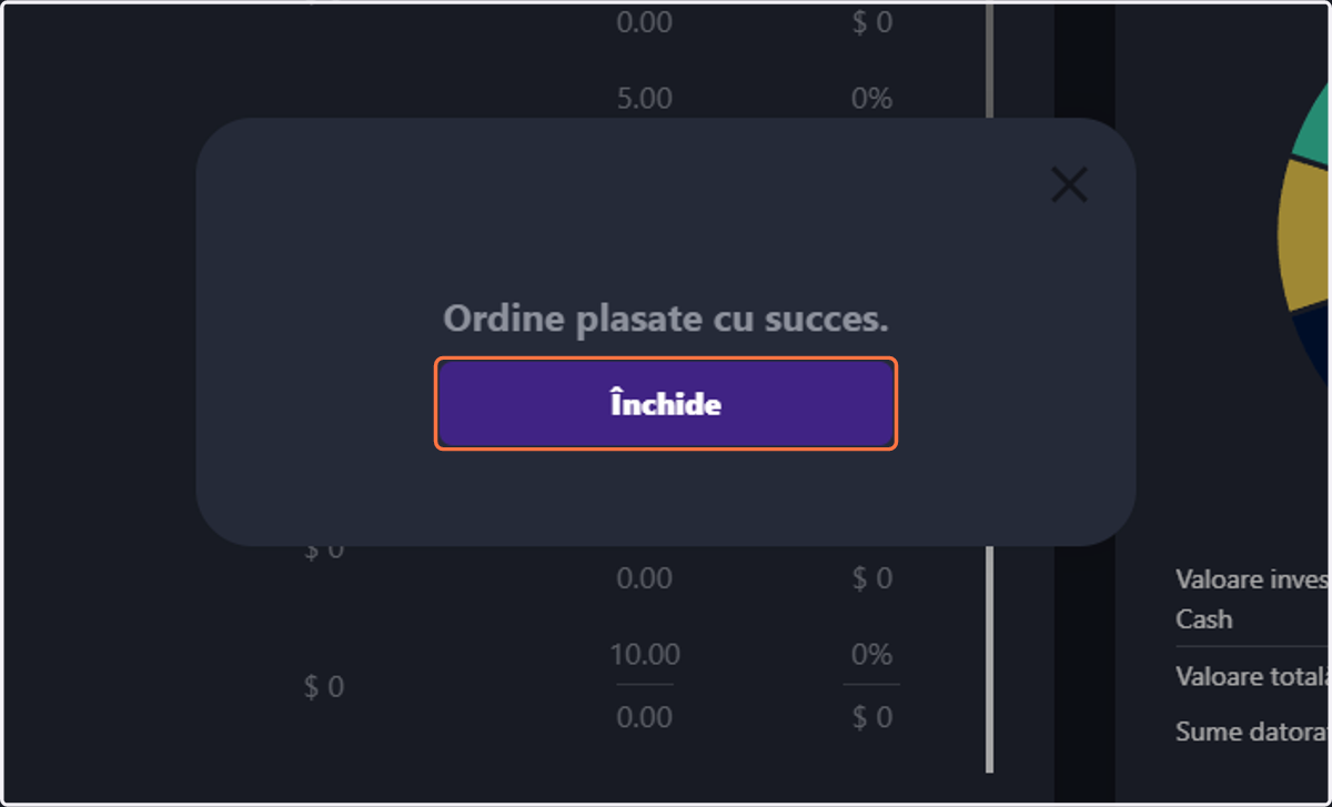 Click pe Închide
