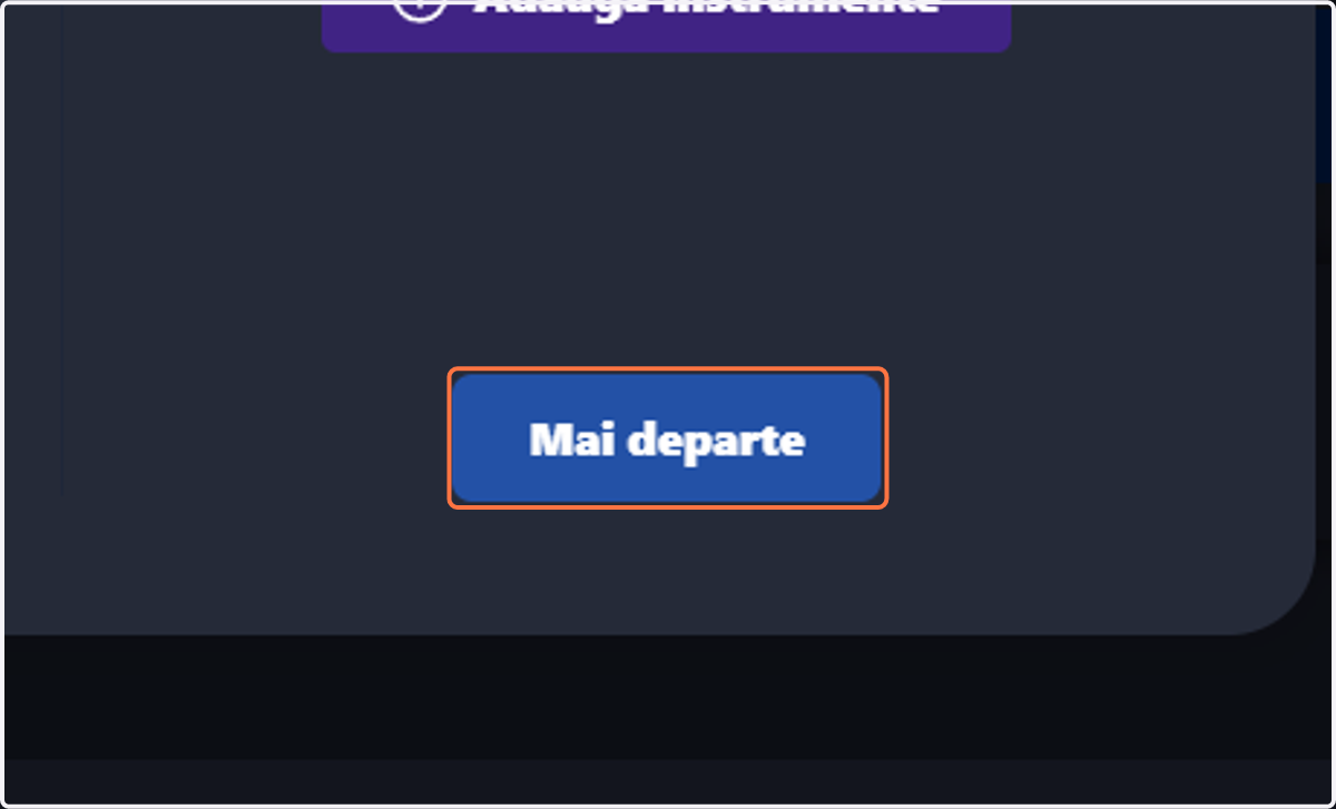 Click on Mai departe