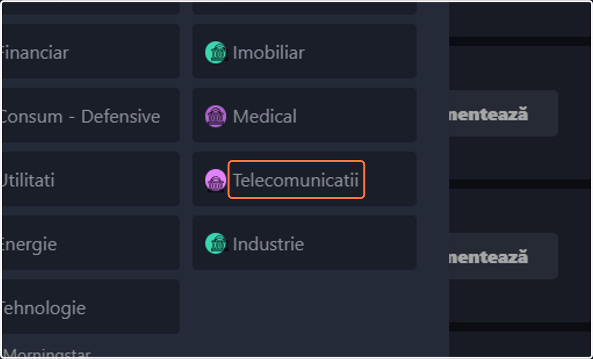 Sau poti alege un domeniu