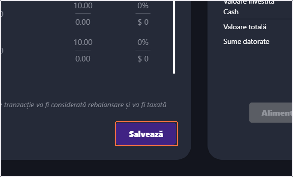 Click pe Salvează