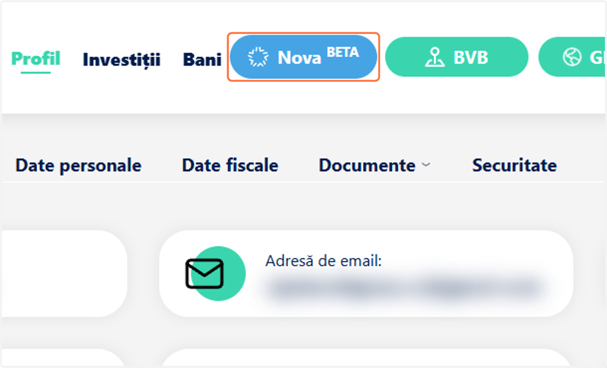 Click pe Nova BETA