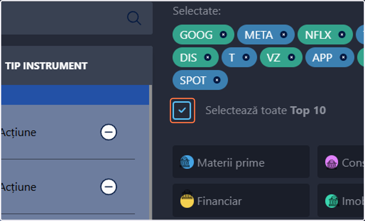 Poti alege top 10 companii din domeniul selectat