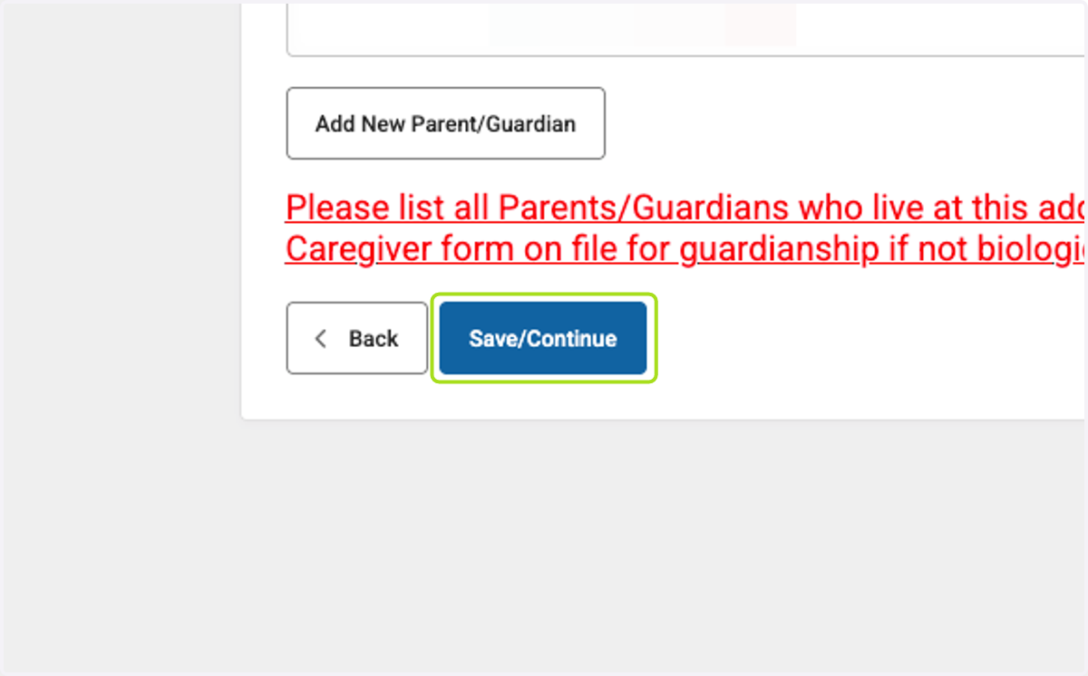 Click on Save/Continue