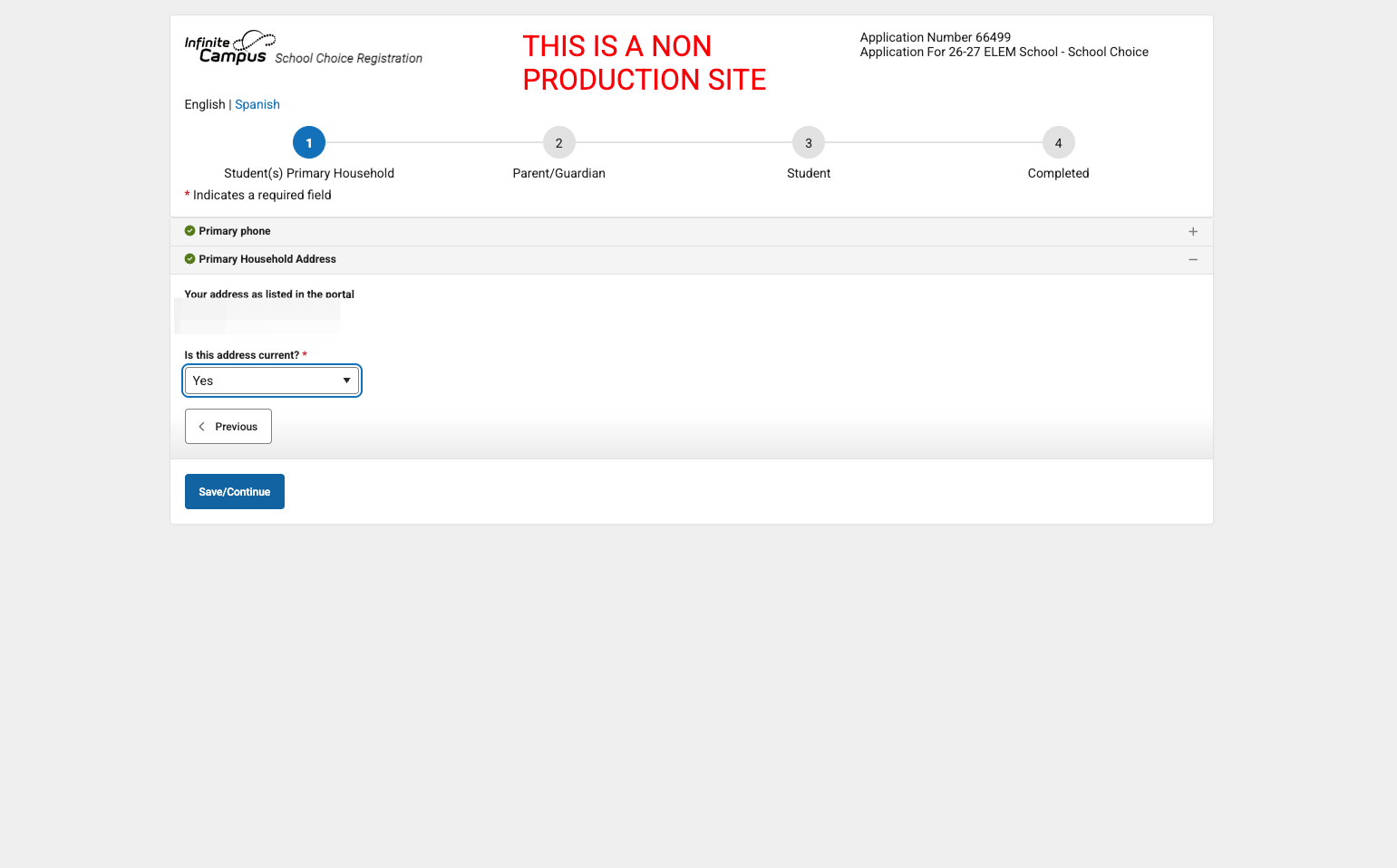 Click on Save/Continue
