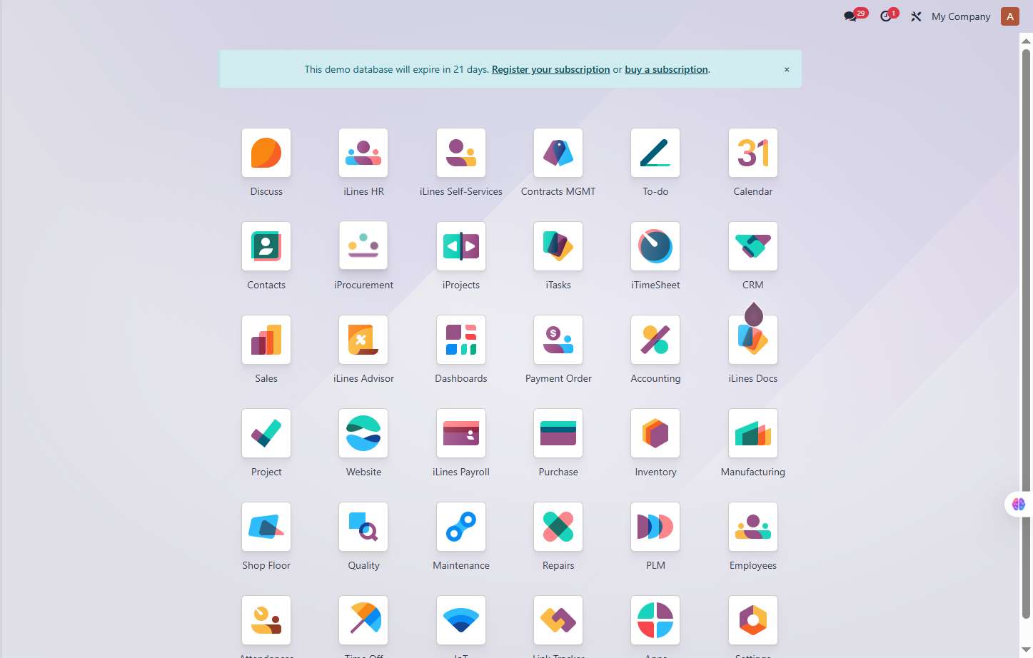 Click on iProcurement
